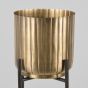 Set Plantenstandaard - antiek goud