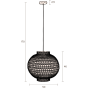 Hanglamp Ming Rond Groot