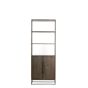 Lilian stellingkast 75x40x200 cm - donkerbruin