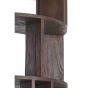 Louisa stellingkast 76x38x210 cm - donkerbruin