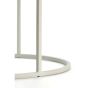 Talca salontafel set van 2 - rib glas/crème
