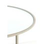 Talca salontafel set van 2 - rib glas/crème