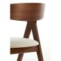 Alosno eetkamerstoel - hout bruin+beige