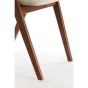 Alosno eetkamerstoel - hout bruin+beige
