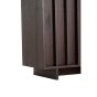 Lavinio wandkast 75x45x200 cm hout - donkerbruin