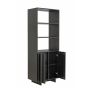 Lavinio stellingkast 75x45x200 cm hout - donkerbruin
