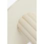 Rosario bijzettafel ø51x50 cm spiegel - helder+crème