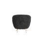 Orvion fauteuil furry - zwart+brons