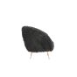 Orvion fauteuil furry - zwart+brons