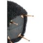 Orvion fauteuil furry - zwart+brons