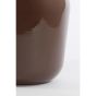 Inca vaas Ø36,5x56 cm - glas glans donkerbruin