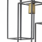 Marley hanglamp 7L mat zwart/antiek brons van het woonmerk Light&Living