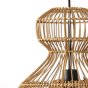 Vime hanglamp Ø41x41 cm rotan donker bruin van het woonmerk Light&Living