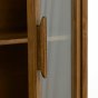 Mocu kast 58x40x180 cm glas/hout bruin van het woonmerk Light&Living