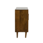 Mocu kast 100x40x85 cm glas/hout bruin van het woonmerk Light&Living