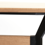 Nori eettafel 240x100x76 cm naturel/zwart van het woonmerk Light&Living