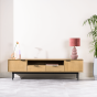 Kapur tv-meubel 170 cm mango naturel van het woonmerk Vurna