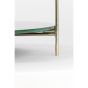 Besut bijzettafel set van 2 - marmer groen/glas