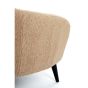 Almond 2-zitsbank - teddy zand/hout zwart