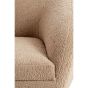 Almond 2-zitsbank - teddy zand/hout zwart