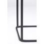 Lofti bijzettafel set van 2 - mat zwart/helder glas