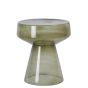 Dakwa salontafel Ø37x44 cm - glas grijs/groen