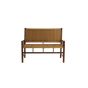 Joella bank hout - donkerbruin/naturel