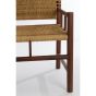 Joella bank hout - donkerbruin/naturel