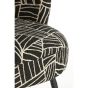Dieyda fauteuil - zwart/wit