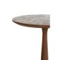 Ragusa ronde bijzettafel Ø40 cm - hout mat bruin