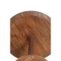 Ragusa ronde bijzettafel Ø40 cm - hout mat bruin