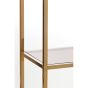 Lusako stellingkast - glas bruin/licht goud