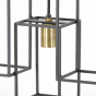 Marley hanglamp 7L mat zwart/antiek brons van het woonmerk Light&Living