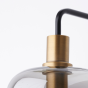 Lekar wandlamp 32x16x57 cm antiek brons/smoke glas van het woonmerk Light & Living
