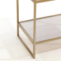 Mariki kast 55x40x180 cm bruin glas/licht goud van het woonmerk Light&Living