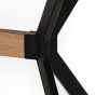 Nori eettafel 240x100x76 cm naturel/zwart van het woonmerk Light&Living