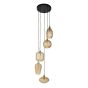 Holly hanglamp 5L getrapt - amberkleurig glas