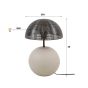Joann tafellamp S - natural grijs