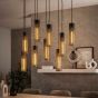 Randall hanglamp 5+4 tube mesh - artic zwart