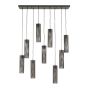 Randall hanglamp 5+4 tube mesh - artic zwart