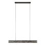 Dewi hanglamp 120 cm tube mesh - artic zwart
