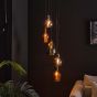 Coventry hanglamp 5L getrapt artic zwart van het woonmerk Fraaai