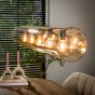 Clarke hanglamp 5L tube amber glas - artic zwart