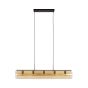 Clarke hanglamp 5L tube amber glas - artic zwart