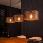 Stella hanglamp 3L rond - artic zwart