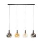 Bruno hanglamp tricolore 4-lichts - artic zwart
