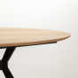 Nori eettafel 240x100x76 cm naturel/zwart van het woonmerk Light&Living