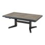 Murcia negro uittrektafel verstelbaar 143/183x88x54/74 cm - matt antraciet
