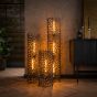 Boyd vloerlamp Ø25 cm weaver cylinder XL - zwart nikkel