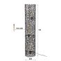 Boyd vloerlamp Ø25 cm weaver cylinder XL - zwart nikkel